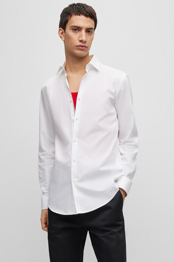 SHIRT HUGO - 199 WHITE